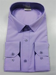 Сорочка сиреневая в узкую полоску 2373