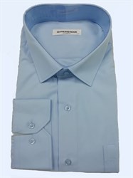 Сорочка классическая 5XL однотонная 2450