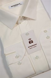 Сорочка мужская молочная 237